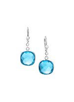 Elegantie die beweegt: oorbellen met beh. kwarts 