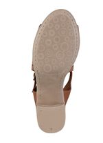 Andrea Conti sandaal met decoratieve perforatie 