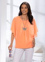 Shirt met chiffon plaid in 2 kleuren 