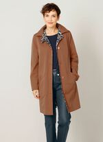 Omkeerbare jas met dierenprint 