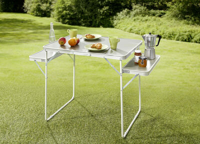 Campingtafel met 2 planken 