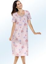 Set van drie nachthemden met korte mouwen en ronde hals PAARS/ROZE