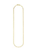 Prachtige fantasieketting gezet in 375/- fijn goud 