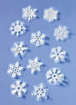 3D-sneeuwvlokken, set van 12 