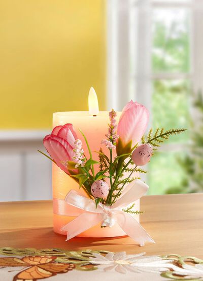 LED-kaars van echte was 