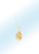 Betoverende kettinghanger met diamant 