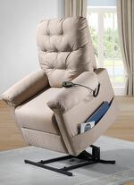 Tv-fauteuil met motor en opstahulp BEIGE
