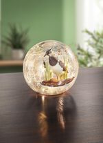 Glazen bol met verlichting 