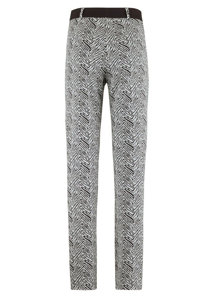 Broek met trendy dierenhuiddessin 