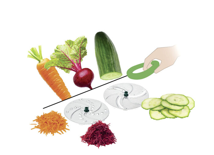 2 extra snij-inzetstukken voor Genius Nicer Dicer Pegasus 