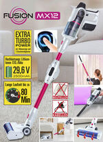 2-in-1 hand- en vloerstofzuiger Fusion MX 12 MAGENTA