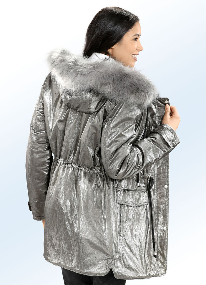 Parka met verfijnde details 