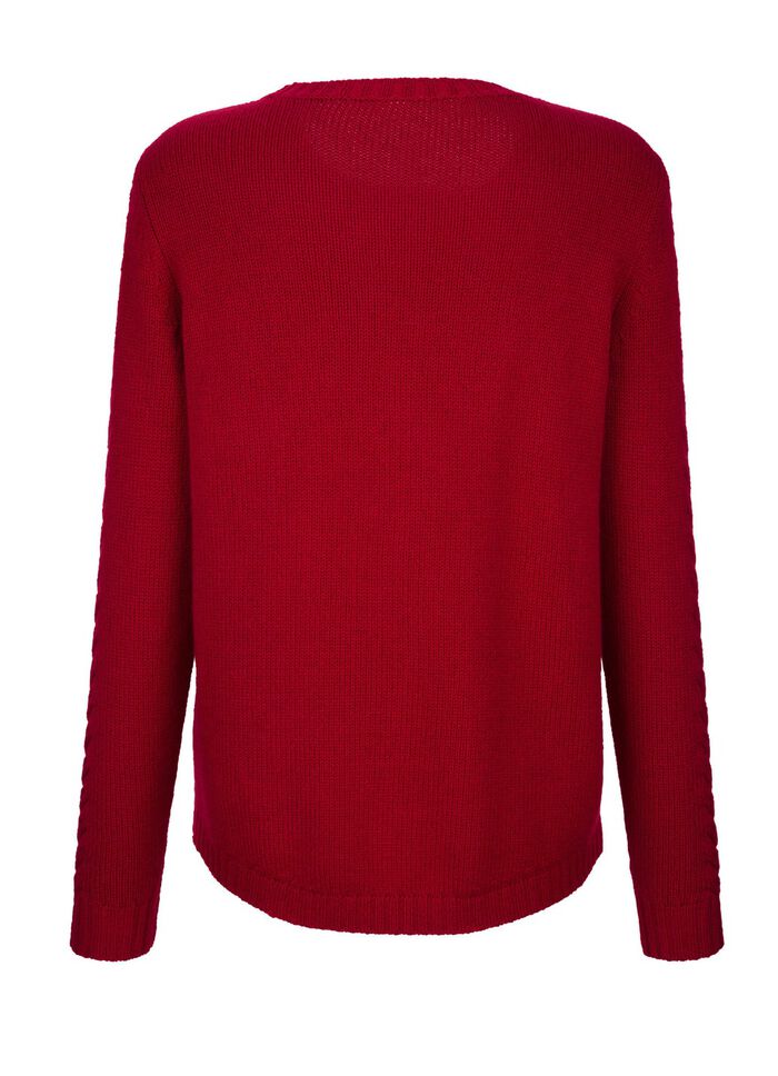 Trui met scheerwol- en kasjmiergehalte 