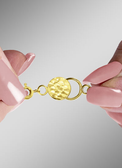 Magnetische sluiting met structuur en veerring  Magnetische sluiting met structuur en veerring