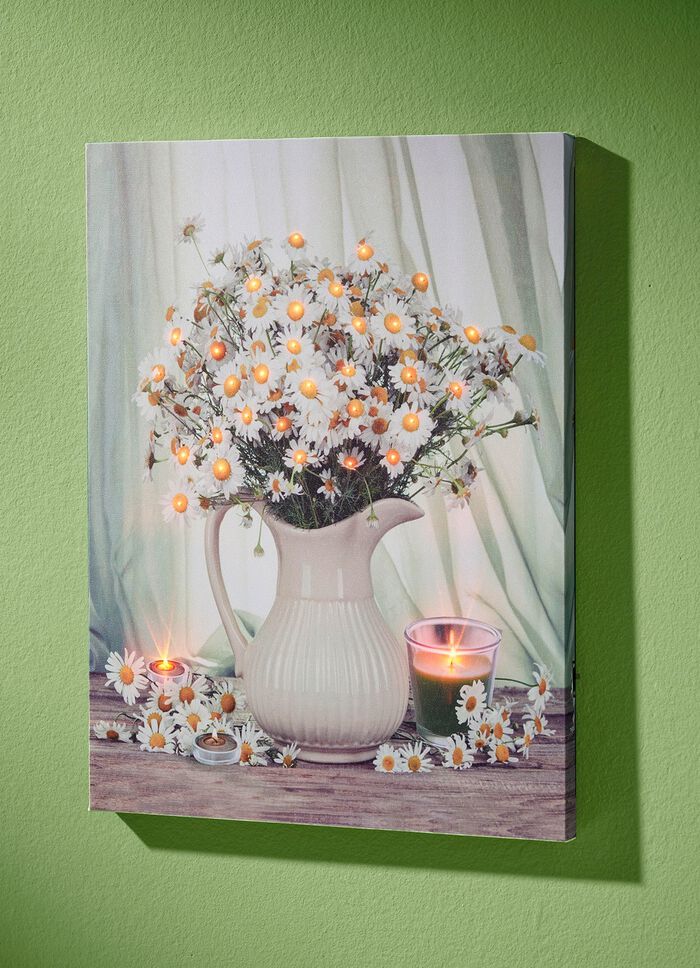 LED-schilderij met verlichting op batterijen 