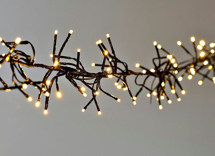 Cluster LED-lichtkettingen met digitale buitentransformator WARM-WIT