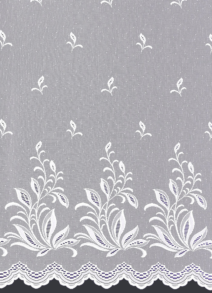 Charmant bloemengordijn met automatische plooien 