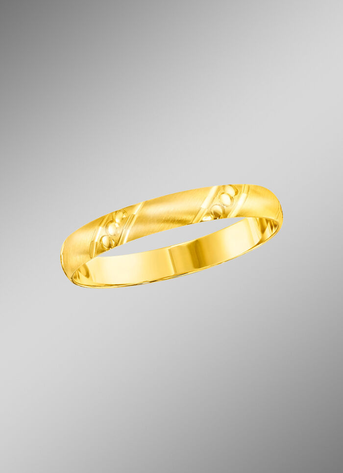 Chique trouwring met matte ringband 