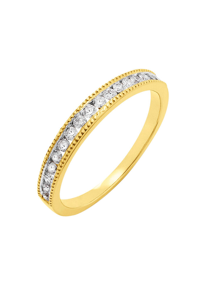 Prachtige damesring met diamanten