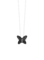 Vlinderhanger met 20 diamanten 