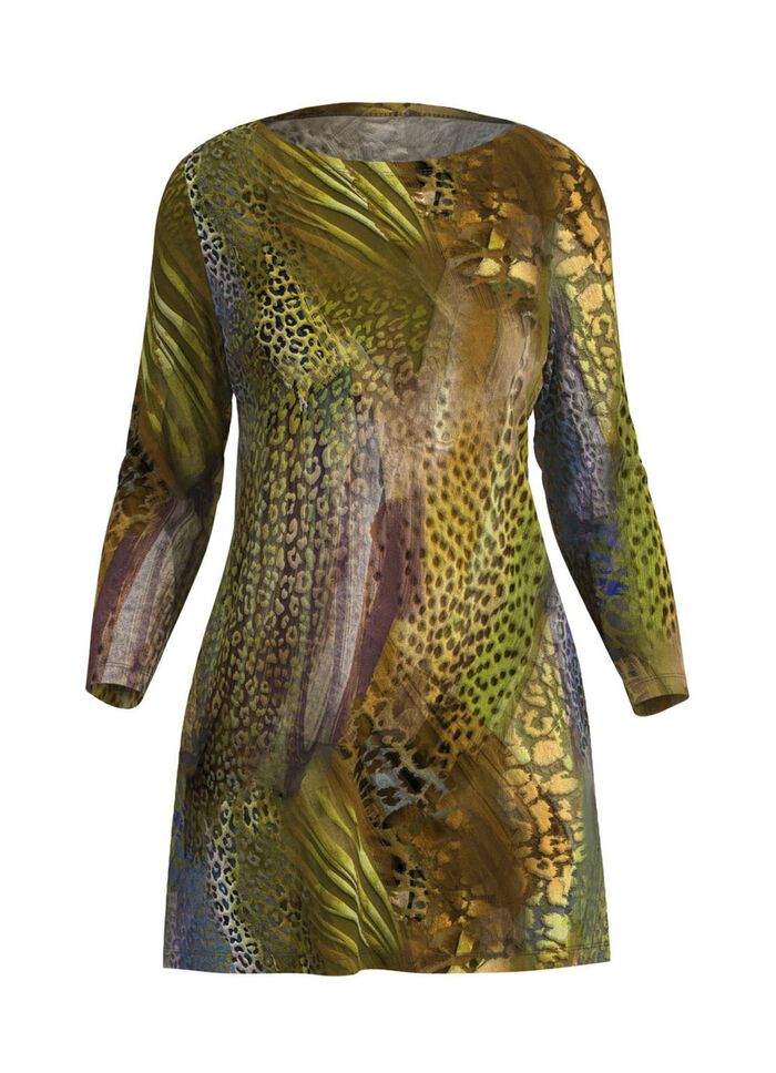 Lang shirt met boothals 