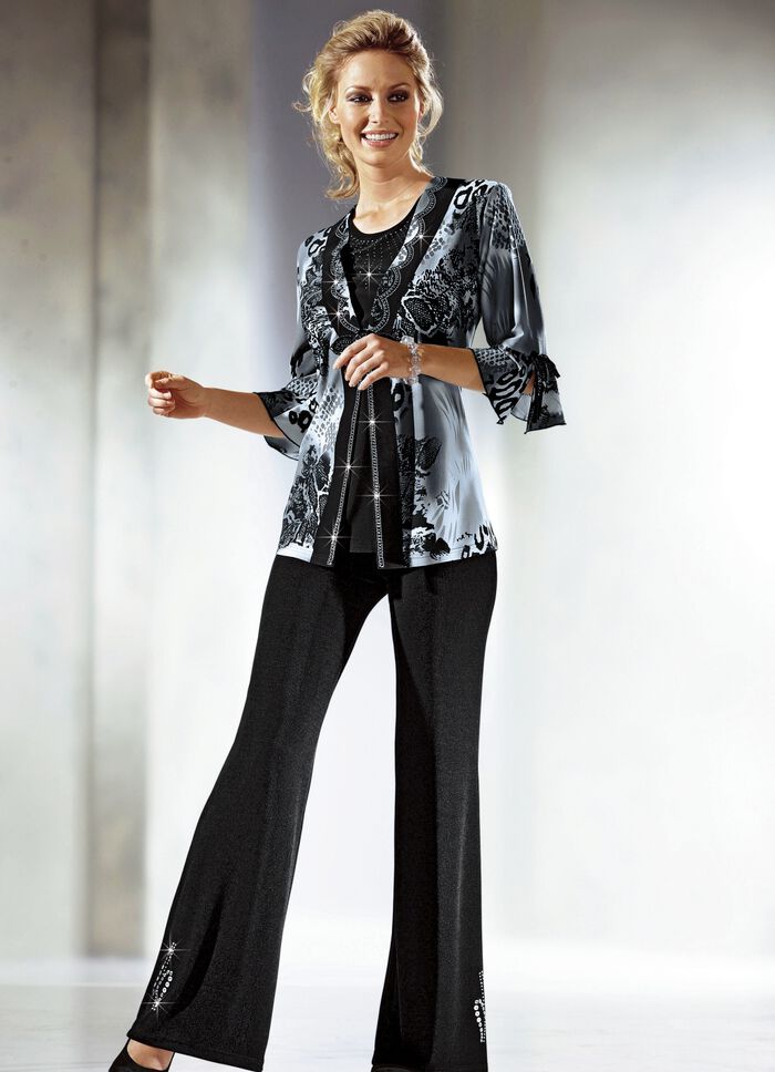 Zeer modieuze tuniek in een 2-in-1 look 