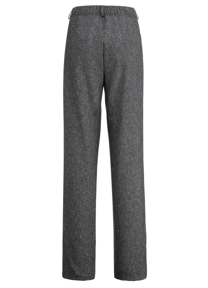 Broek in modieuze breedte ANTRACIET GEM.