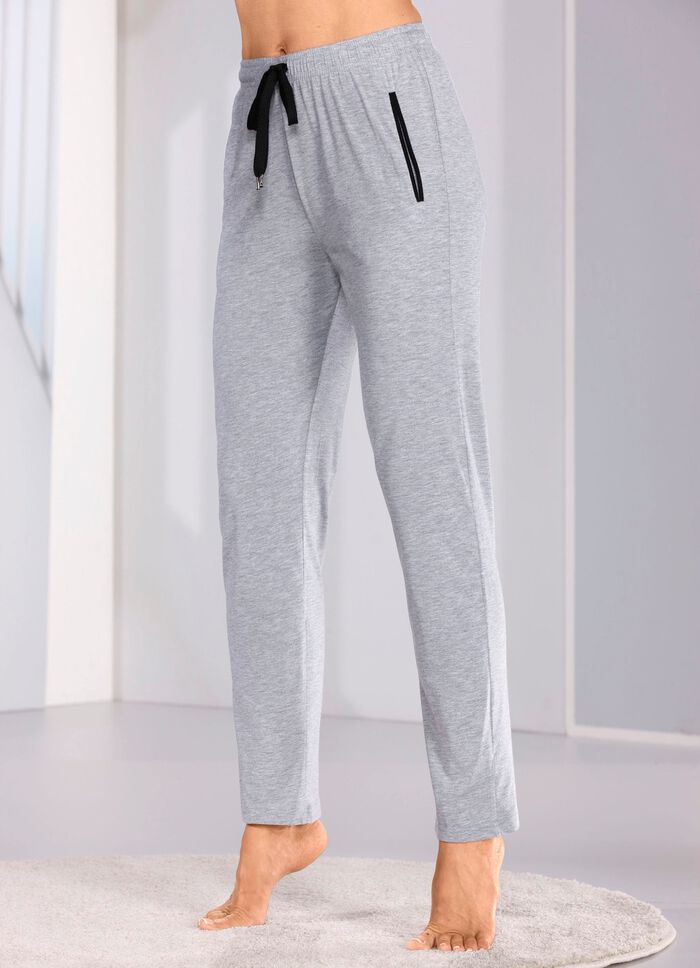 Set van twee slaap- en vrijetijdsbroeken met trekkoorden en zakken 