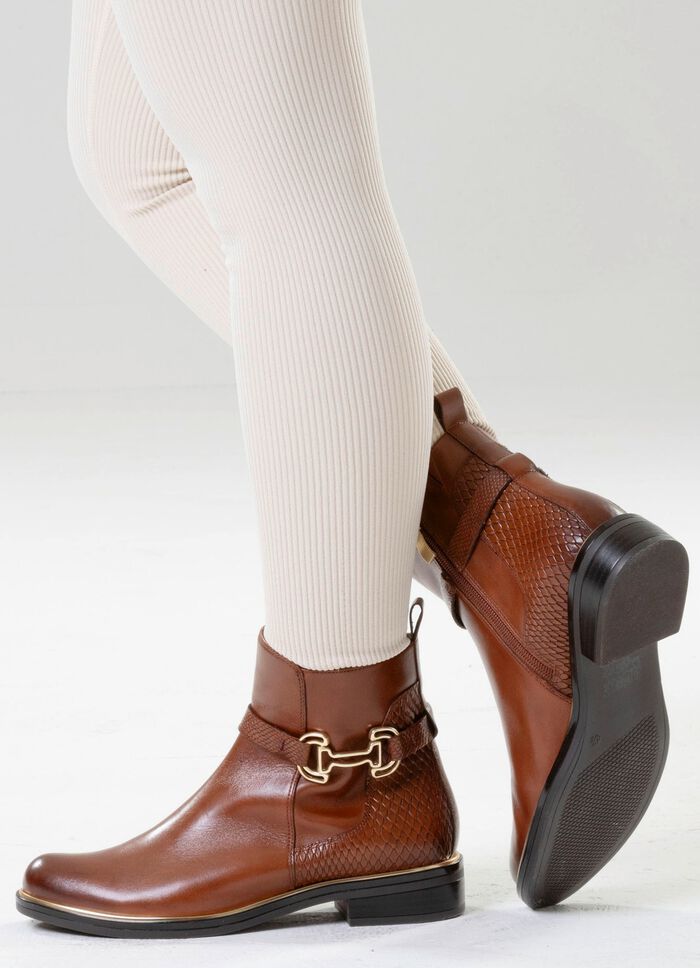 ELENA EDEN, chique dames enkellaarsjes, winterschoenen, breedte G, met rits 