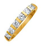 Handgemaakte damesring met echte diamanten 