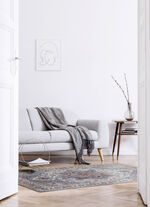 Onderhoudsvriendelijke, geweven tapijten en vloerkleden BLAUW