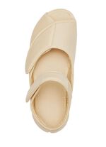 Klittenbandsandaal van elastisch textielmateriaal BEIGE