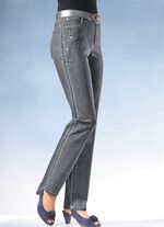 Jeans met een bredere tailleband MIDDENGRIJS