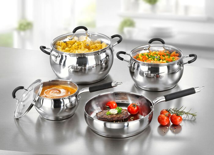 Roestvrijstalen pannenset voor een geweldige prijs 