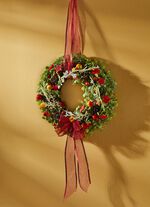 Wandkrans met bijpassend textiellint 