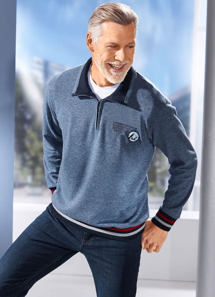 Troyer met print op de voorkant 