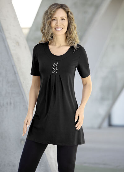 Smaakvol lang shirt in 2 kleuren 