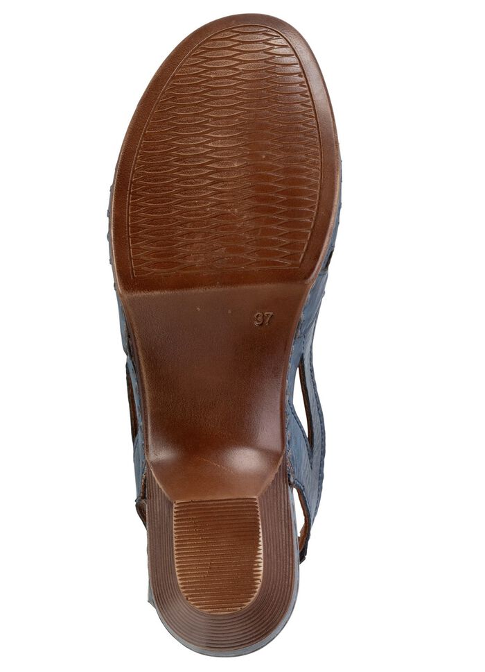 Gemini, klassieke damessandalen, breedte G, gemaakt van leer JEANS