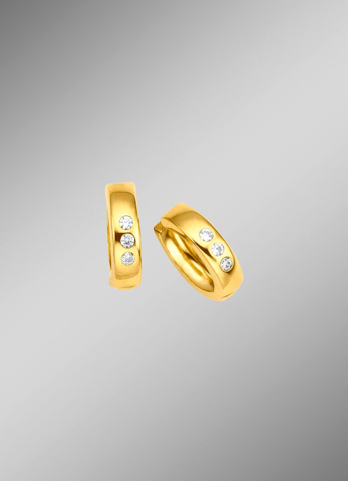 Clipcreolen met synth. zirkonia 