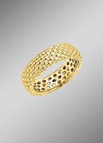 Exquise gouden elegantie: damesring met beitelen 