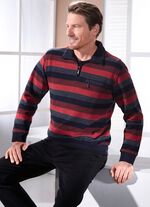 Troyer met gebreide kraag 