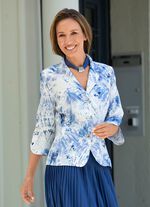 Blouseblazer met schoudervullingen 