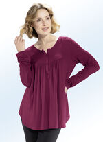 Shirttuniek met ronde halslijn BORDEAUX