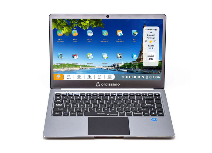 Ordissimo Notebook met eenvoudig te bedienen besturingssysteem 