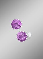 Lieve oorknopjes met echte amethist 