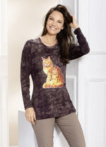 Expressief shirt BRUINE BATIK