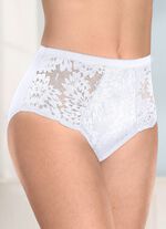 Laurina vierpack slips met elastische kant 