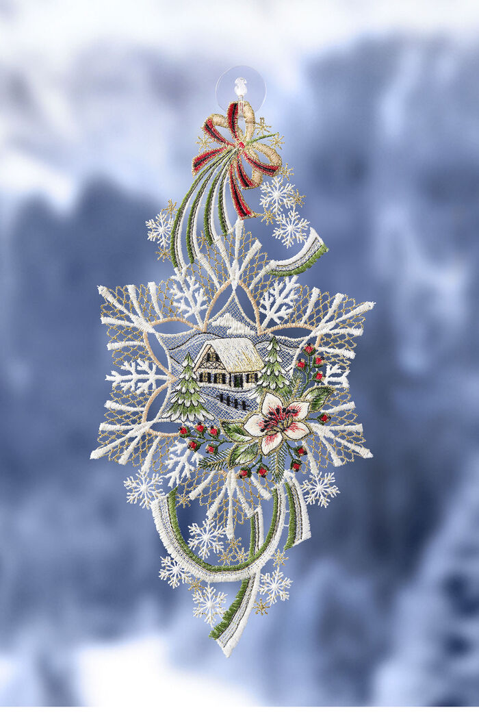 Raamfoto winterlandschap van Plauener Spitze 