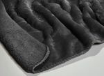 Super gezellig dekentje van teddyfleece kwaliteit ANTHRAZIT