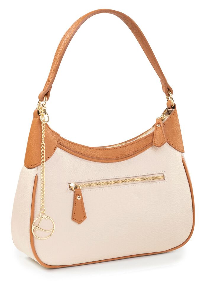 Laurina, tas, dames, met afneembare, verstelbare schouderband BEIGE-BRUIN